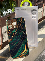 iPhone "14 Pro Max" Marble Textured Case - Green