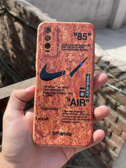 Vivo "Y20" Wood Texture Case - Nike Air