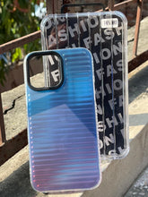 iPhone "14 Pro Max" Rainbow Translucent Case - Blue