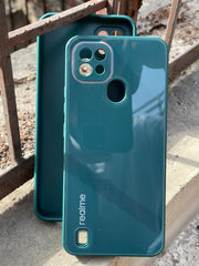 Realme "C21" Tempered Glass "Chrome" Case - Green
