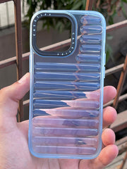 iPhone "13 Pro" Translucent Jump Style Silicone Case - Sierra Blue