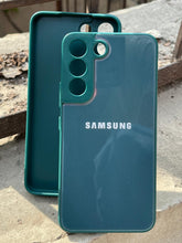 Samsung Galaxy "S22" Tempered Glass "Chrome" Case - Green