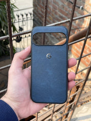 Google Pixel "9 Pro" Premium Leather Texture Case - Blue