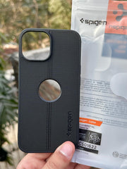iPhone "15" Spigen Premium Woven Stitched Case - Black