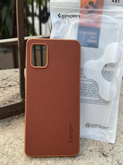 Samsung Galaxy "A51" Spigen Rugged Texture Case - Brown