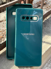 Samsung Galaxy "S10 Plus" Tempered Glass "Chrome" Case - Green