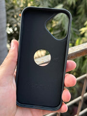 iPhone "16" Spigen Premium Woven Stitched Case - Black