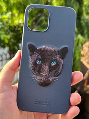 iPhone "12 Pro Max" Savanna Series Leather Case - Panther