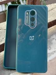 OnePlus "8 Pro" Tempered Glass "Chrome" Case - Green