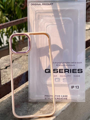 iPhone "13/14" Q-Series Premium Transparent "Ultra Hybrid" Case - Rose Gold