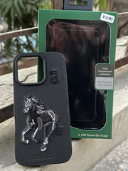 iPhone "16 Pro" Polo Embroidered Case - Black