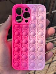 iPhone "13 Pro" Fidget Stress Release Pop-Up Case - Pink