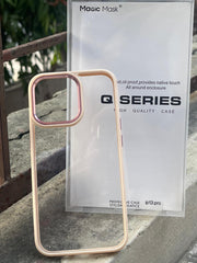 iPhone "13 Pro" Q-Series Premium Transparent "Ultra Hybrid" Case - Rose Gold