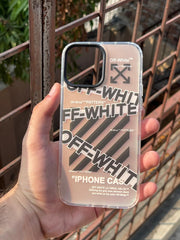 iPhone "13 Pro Max" Rainbow Translucent Shade Matte Case - Offwhite