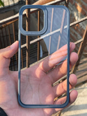 iPhone "12 Pro Max" Q-Series Premium Transparent "Ultra Hybrid" Case - Dark Blue