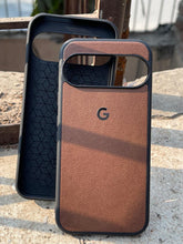 Google Pixel "9" Premium Leather Texture Case - Brown