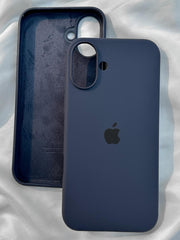 iPhone "16 Plus" Silicone Case "Dark Blue"