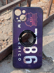 iPhone "13" Silicone "Retro" Edition Case - Purple