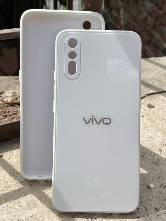 Vivo "S1/V15 (4G)" Tempered Glass "Solid" Case - White