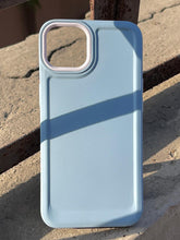 iPhone "13/14" Silicone "Camera Ring Retractable" Case - Sierra Blue
