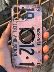 iPhone "13 Pro Max" Silicone "Retro" Edition Case - Light Purple