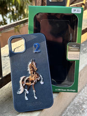 iPhone "11" Polo Embroidered Case - Blue