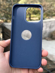 iPhone "14 Pro Max" Spigen Premium Woven Stitched Case - Blue