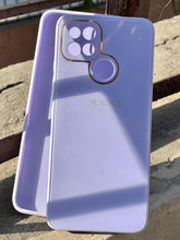 Oppo 'A15/A15s" Tempered Glass "Chrome" Case - Purple