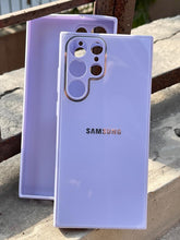 Samsung Galaxy "S22 Ultra" Tempered Glass "Chrome" Case - Purple