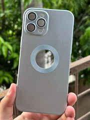 iPhone "12 Pro Max" Camera Glass Silicone Case - Sierra Blue