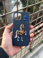 iPhone "12/12 Pro" Polo Embroidered Case - Blue