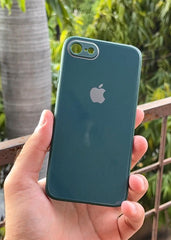 iPhone "7/8" Tempered Glass "Chrome" Case - Green