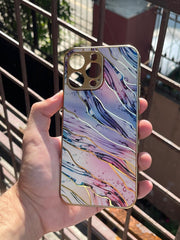 iPhone "14 Pro Max" Marble Textured Case - Pink