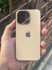iPhone "13 Pro" Chrome Logo Case - Gold
