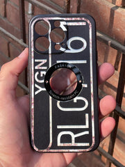 iPhone "13 Pro" Silicone "Retro" Edition Case - Black