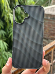 iPhone “16” Premium Silicone “Wavy” Case - Black