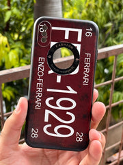 iPhone "X/XS" Silicone "Retro" Edition Case - Maroon