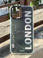 iPhone "13 Pro Max" Rainbow Translucent Shade Matte Case - London