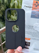 iPhone "14 Pro" Spigen Premium Woven Stitched Case - Black