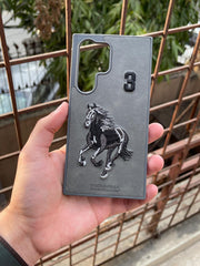 Samsung Galaxy "S24 ULTRA" Polo Embroidered Case - Dark Gray