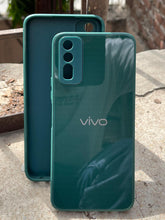 Vivo "Y20" Tempered Glass "Solid" Case - Green