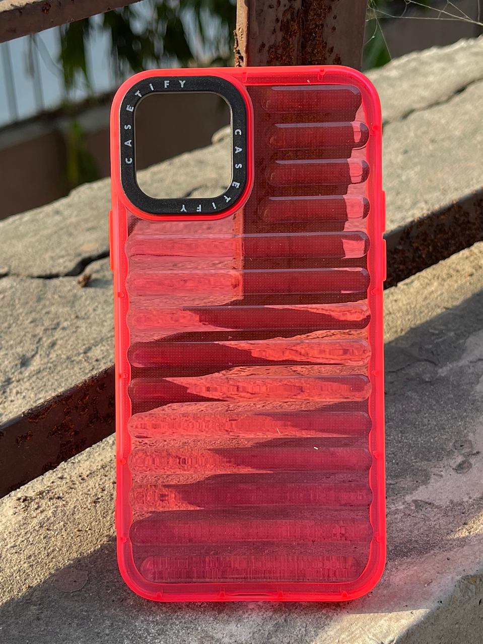 iPhone "11 Pro" Translucent Jump Style Silicone Case - Pink