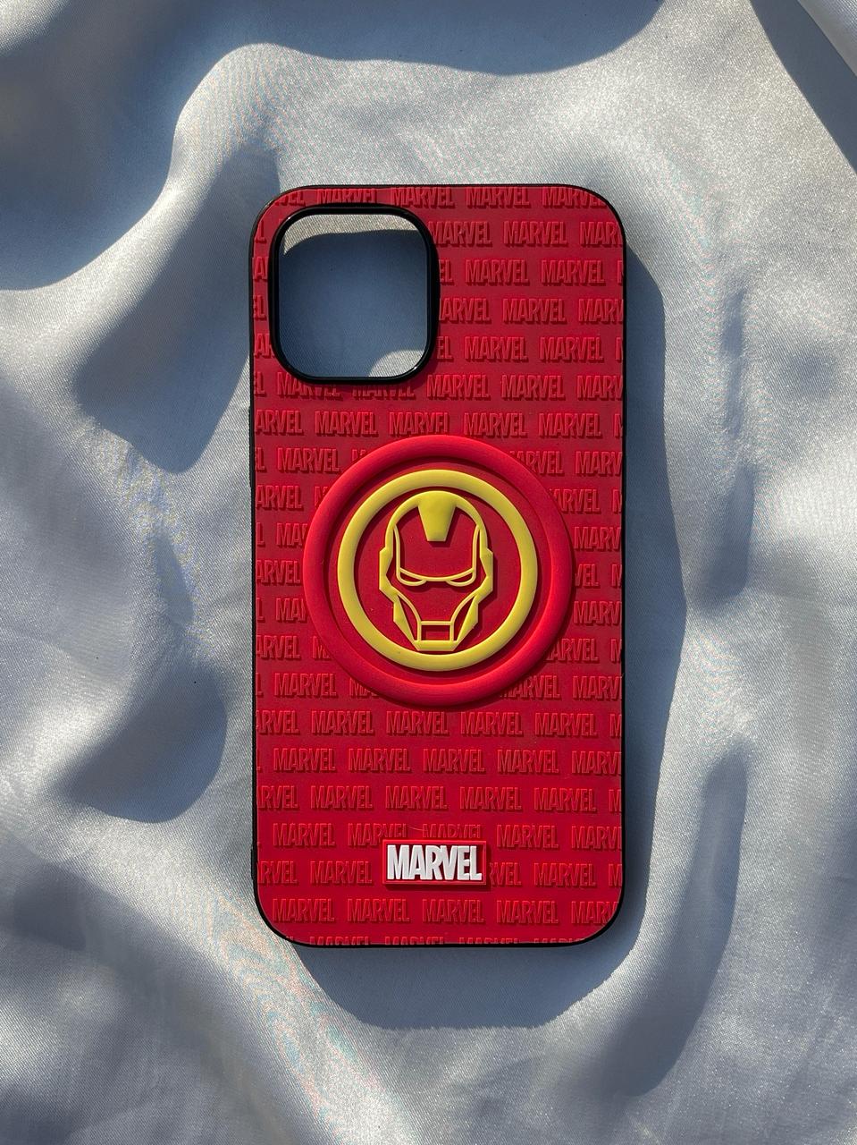 iPhone "12 Pro Max" Iron-Man 3D Embossed Case