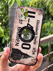 iPhone "12 Pro" Silicone "Retro" Edition Case - Cream