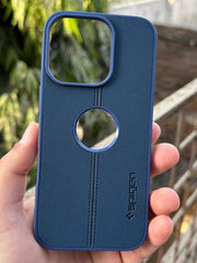 iPhone "16 Pro" Spigen Premium Woven Stitched Case - Blue