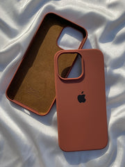 iPhone "14 Pro Max" Silicone Case "Chocolate Brown"