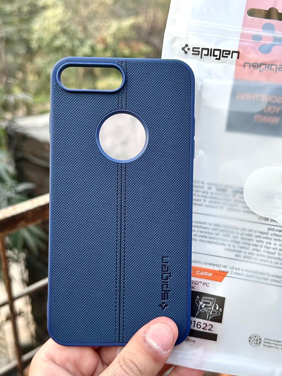 iPhone "7/8 Plus" Spigen Premium Woven Stitched Case - Blue