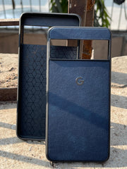 Google Pixel "8 Pro" Premium Leather Texture Case - Blue