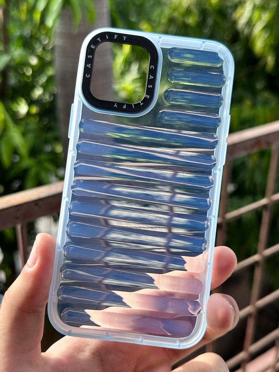 iPhone "11 Pro" Translucent Jump Style Silicone Case - Sierra Blue