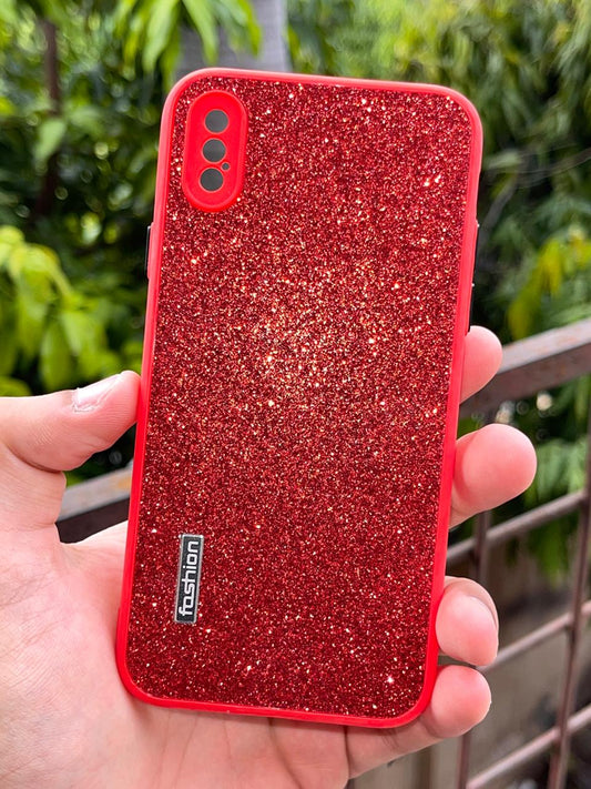 iPhone "X/XS" Glitter Sparkle Case - Red
